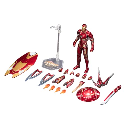 Image of ZD Toys Action Figure Collectible - 7 Inch Ironman MK 50 - Luxury Version, Superheros Premium PVC Build Collectible, Interchangeable Accessories, Perfect for Gifting, Ages 15+ Years