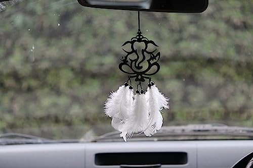 Image of Spiritual Car Hanging Accessories: Elevate Car, Home, and Office Decor with Divine God Elegance (Ganesha)