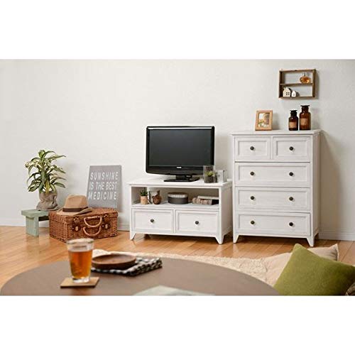 Amazon｜木製フレームロータイプテレビ台 74センチ幅 ウォッシュ