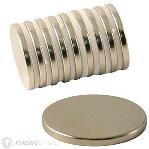 Disco magnetico 60 x 5 mm, Nichelato