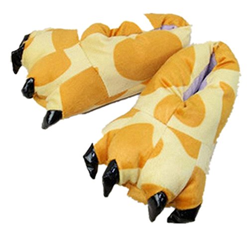Akanbou Cosplay Monster Paw Plush Slippers Monster Feet Claw Slippers Home Shoes