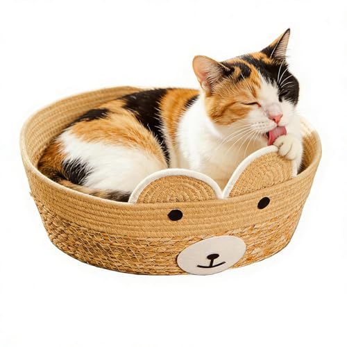 Kixolazr Cuccia Grotta per Gatto - Tappetino Lavabile per Animali - Cuccia per cani a forma di grotta | Per Cuccioli, Gattini, Casa, Portico, Balcone, Giardino, Cortile, Fienile, Cortili