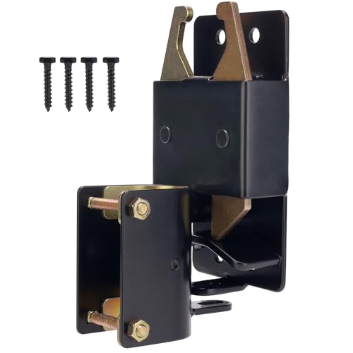 HILLMASTER Heavy Duty 2 Way Farm Gate Latch, Two Way Fence Gate Latch for Metal Gates Livestock Cattle Gate Latches Gate Hardware for Horse Corrals, Ranches(Screws and Instructions Included) by HILLMASTER - Used condition - US$23.30