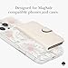 kate spade new york Morgan Magnetic Phone Wallet/Card Holder - Compatible with MagSafe Phones and Cases - Cream