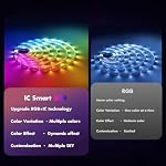 LED Strip Lights, 50FT Smart IC RGB WiFi Voice Controlled LED Lights - Image 3