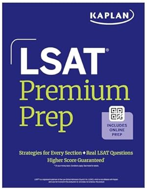 LSAT Premium Prep (2025) Kaplan Test Prep: Master the Digital LSAT with Exclusive 99th-Percentile Instructor Videos, Data-Driven Strategies, and Official Practice