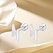 Limerencia Titanium Women Flatback Earrings,Lightning Bolt Stud Earrings|Cute and Fashionable Earrings Suitable for Both Men and Women,Suitable for Sensitive Ears