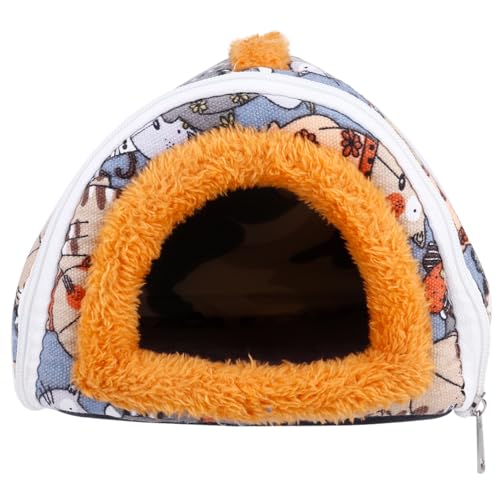 SUPVOX 1 Pieza Cama Acogedora para Mascotas Nido Retro Peluche para Hámsters y Cobayas para Invierno y de Limpiar y Usar