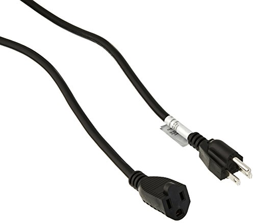 Epicord 16/3 Outdoor Extension Cord 3 Conductor Heavy Duty for Indoor and Outdoor (10 Feet) Black - EP6-07166-25