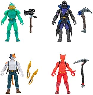 FORTNITE FNT0988 FNT - 4 Figure Pack (Micro Legendary Series) (Squad Mode) (C1S3), Multi