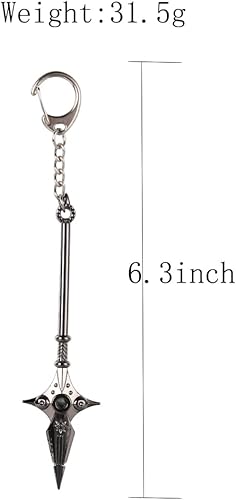 Miniatura 5 de MOBZU Juego de 5 llaveros de siete pecados capitales, Meliodas con colgante para disfraz de cosplay, Multi colorido