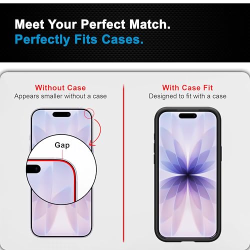 Image of CEDO Magic Box Tempered Glass for iPhone 17 | Dust & Bublle Free Installation Screen Protector with auto Alignment Tool | HD Clear Quality Tempered Glass with Easy Installation Kit (Black)
