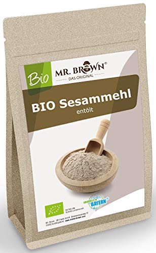 1kg Bio Sesammehl, Pulver, Backen & Kochen, vegan, Mehl teilentölt