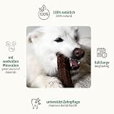 ChronoBalance® XXL Kaustange für Hunde ganze Stücke als Kauspielzeug: 100% Hirschgeweih für Hunde, Hundespielzeug, Leckerli Zahnpflege, Kausnack, Geweih Kauknochen, Natürlich ohne Zusätze (2er Set)