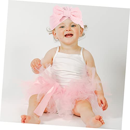 SUPVOX Newborn Bow Hat with Stylish Bowknot Hat for Boys for Hospital Parties Daily Wear Soft and Comfortable Bonnet Cute Design Pink2