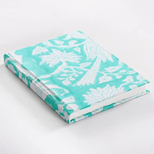 Image of Ravaiyaa - Attitude is everything Hand Block Printed Fabric Journal Handbound Notebook Gifts for Writers Recycled Paper Notebook Diary