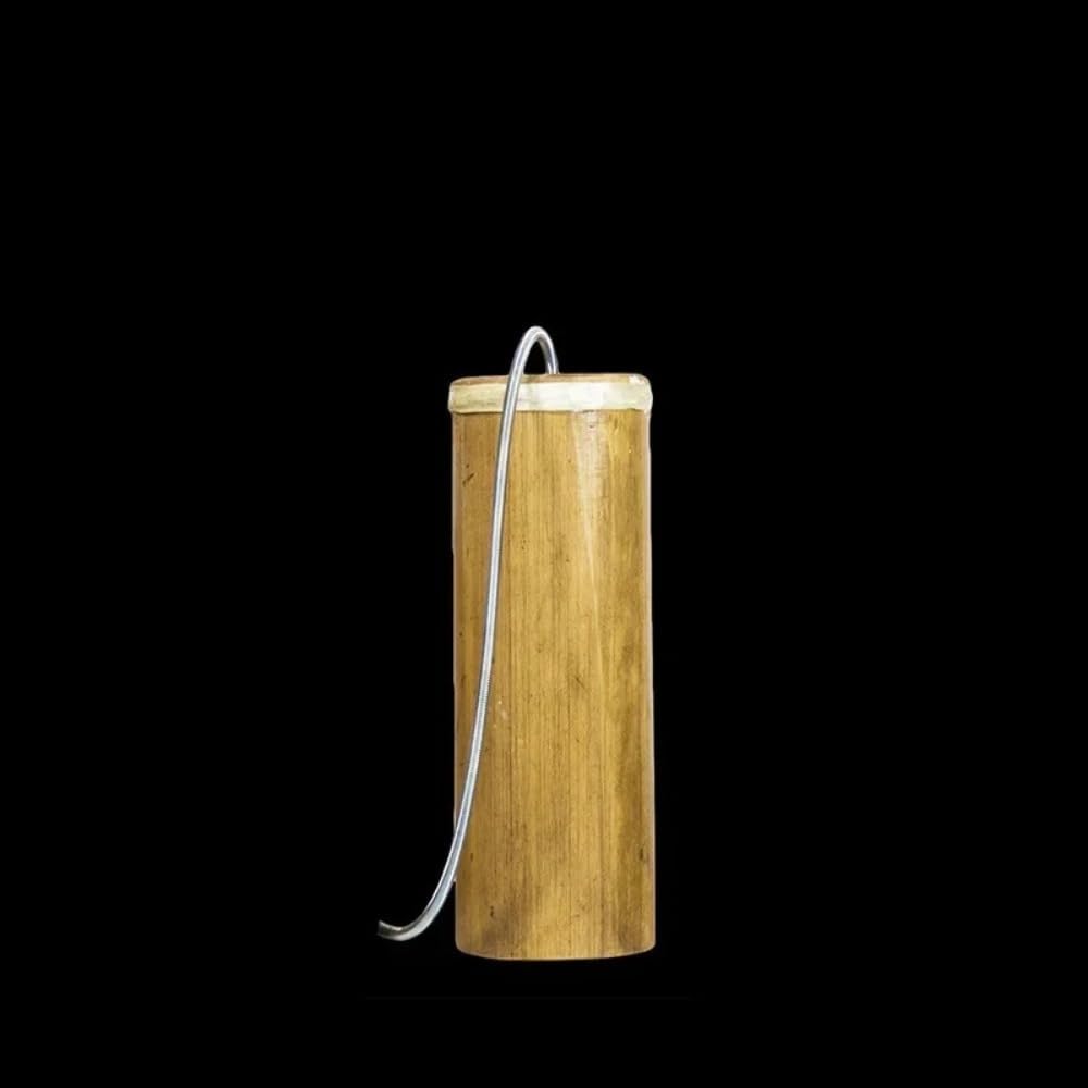 Thunder Drum Bamboo Sound Therapy Percussion Instrument – Natural Spring Barrel “Terre” Yoga Healing Drum to Imitate Thunder for Meditation & Rituals (XL)