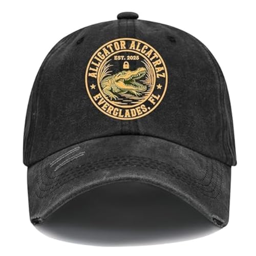 [CLBBDR] ワニアルカトラズキャップ調整可能なトラベルハット男性/女性へのギフト（b）