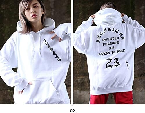 [エースフラッグ] パーカー長袖 大きいサイズ ビッグシルエット スウェット ナンバー ナンバリング 23 メンズ 大きいサイズ A