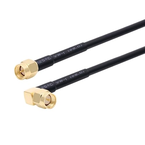 SMA �I�X - SMA �I�X RG58 50 �I�[�� R*/F �����P�[�u�� WI/*FI an*/�e�i�����P�[�u�� �R�l�N�^ �A�_�v�^ �s�O�e�[��(SMA M to M90,15M)