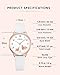 CIVO Womens Watch, Womens Wrist Watches Waterproof Analog Quartz Watch Leather Strap Fashion Simple Elegant Dress Ladies Watches for Women White