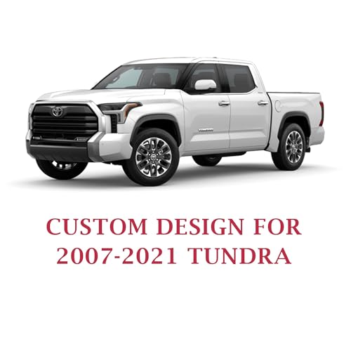 Image of Coverado Toyota Tundra Seat Covers, Leather Seat Covers Compatible with 2007-2021 Toyota Tundra Crew /Crewmax /Extended /Double Cab Automotive Seat Covers for Car Trucks (Front, Red)
