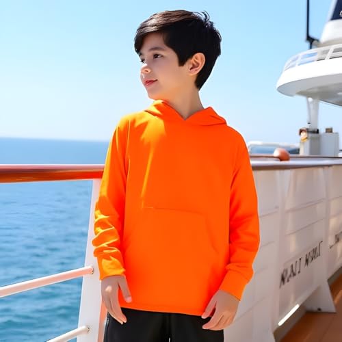 INGEAR Boys' Rash Guard Long Sleeve UPF 50+ UV Protection Swim Shirt, Hooded Sun Shirt, Quick Dry Fishing Shirt for Kids3
