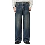 [maytopia] ジーンズ ジーパン デニムパンツ ストレッチジーンズ メンズ レディース デニム 春 夏 CK815 (M, 紺青)