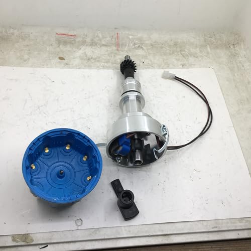 Distribuidor Pro-Billet completo con tapa azul para Ford 351W 4