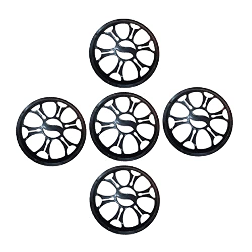 Uonlytech 5pcs Speaker Grill Cover Plastic Horn Decorative Circle Protector Lightweight Speaker Part Audio Against Rips and Tears