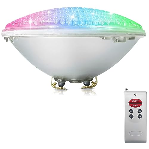 Luces de la piscina LED PAR56 de 18W con control remoto y voltaje seguro de 12V