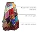 Sari Silk Vintage Patchwork Wraparound Long Skirt - Embrace Timeless Elegance with This Stunning Ethnic Fashion Piece, Perfect for Any Occasion or Casual Outing! Multi