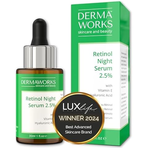Dermaworks Retinol Serum with Vitamin E & Hyaluronic Acid Cover