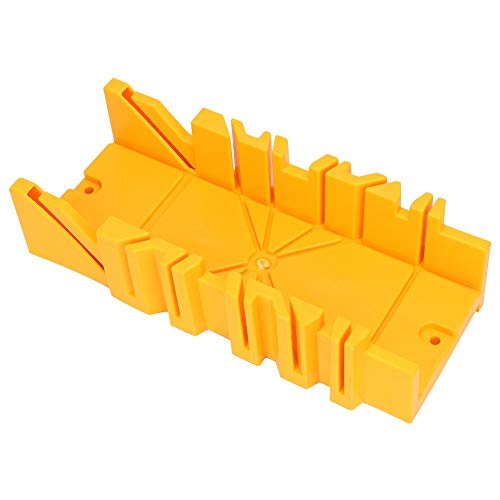 Futihing Gehrungssäge mit Führung, 30,5 cm ABS-Kunststoff, Winkelklemmung, Gehrungskasten mit 35,6 cm Rücksäge für Holzarbeiten