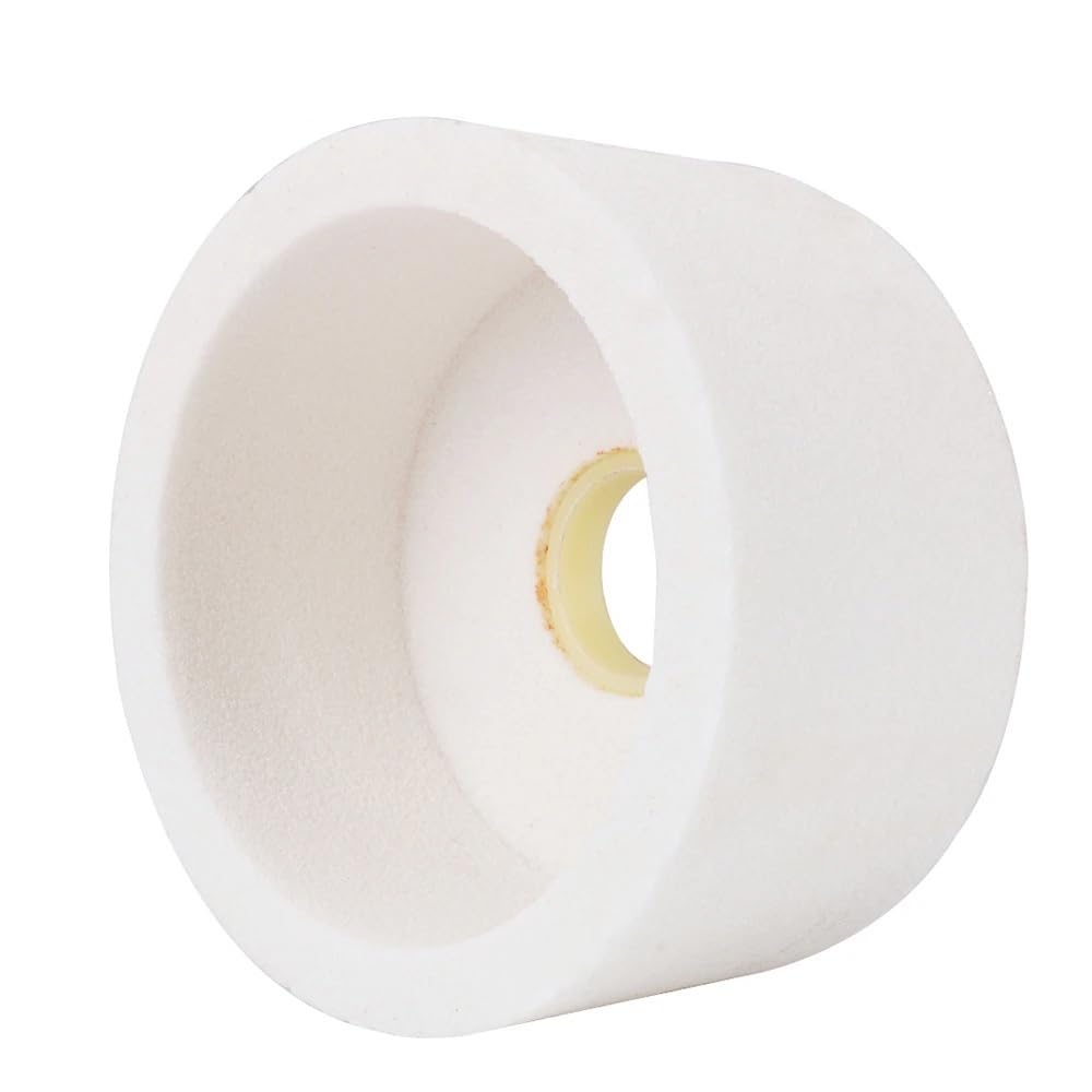 1 Pièces Dia75/100/125mm Meule Cylindrique Roue Abrasive En Corindon Blanc De Qualité Supérieure for Le Meulage Commercial Et De Bricolage(Dia 125mm Grit 80)