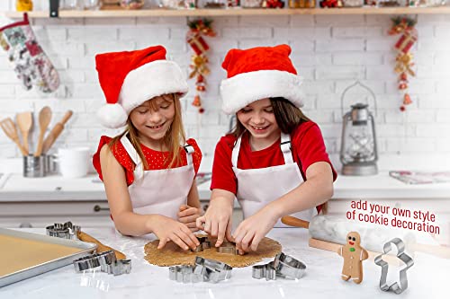 Zulay (14-Pieces) Metal Christmas Cookie Cutters - Stainless Steel Christmas Cookie Cutters With Folded Edges - Durable Non-Stick Holiday Cookie Cutters With Assorted Designs For Dough & Biscuits #TOP2