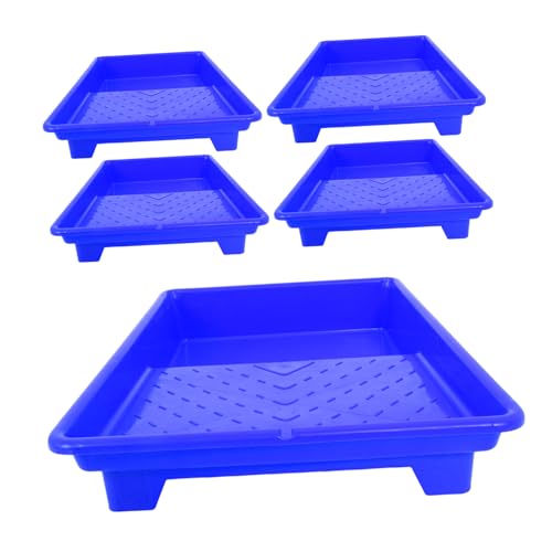 Operitacx 5 Pezzi Vaschette per Vernice in Plastica Riutilizzabili Vaschette per Miscelazione Colori e Verniciatura Design Stabile e Facile da per Progetti da Te e Ristrutturazioni