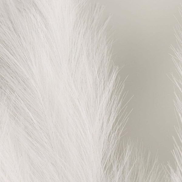 Miniatura 2 de Tableclothsfactory 3 tallos Aerosoles artificiales de hierba de pampa blanca de 44 pulgadas, ramas sintéticas, florero, arreglo floral