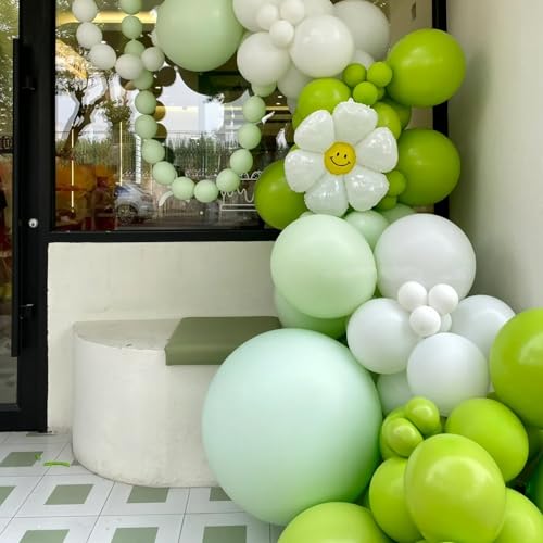 Image of Voircoloria 90pack Lime Green Balloons Different Size 18 /12 /10 /5 Inch Lime Green Balloon Garland Arch Kit for Graduation, Wedding, Birthday, Christmas, Baby Shower, Anniversary Party Decorations