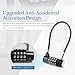 Combination Lock Cable Lock with 4 Digits Cabinet Lock 5.5