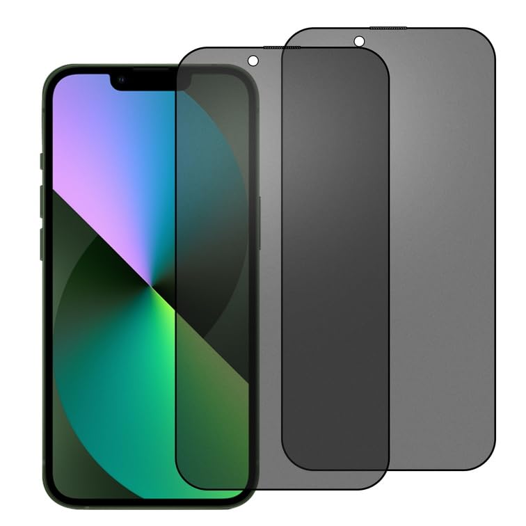 chejuza Película de privacidad de cerámica mate para Apple iPhone 13/13 Pro [2 unidades], antiespía, protector pantalla antiespias, protección de pantalla, antirreflejos, antihuellas