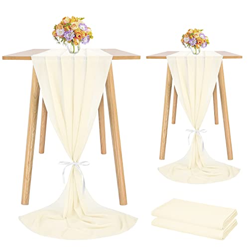 2 Piezas de Camino de Mesa de Gasa 28x120