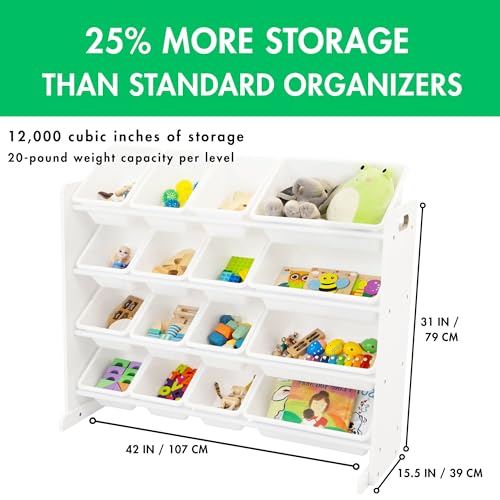 image for Humble Crew Supersized Toy Storage Organizer with 16 Removable Bins, W