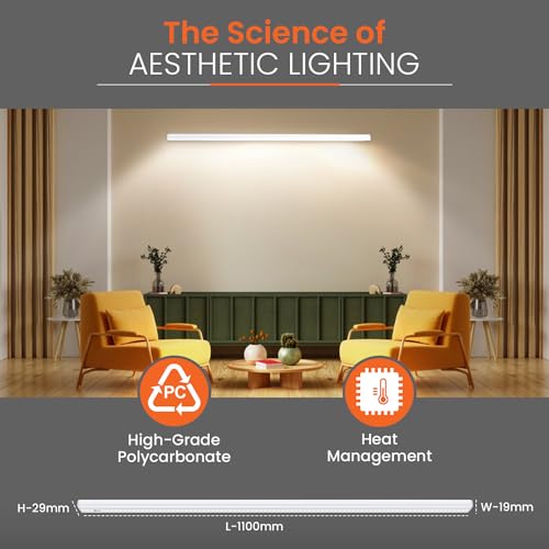 Image of Orient Electric Grace Pro 20W LED Batten| 2000 lumens Bright Light Output| LED tubelight for Home| Sleek & Stylish Design| Non-breakable Polycarbonate housing | Pack of 4