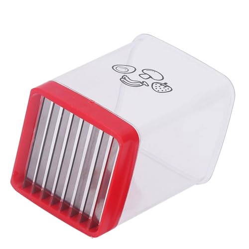 Generic Taglierina a Tazza, Resistente, Portatile, Facile da Usare, Taglierina Veloce per Frutta e Verdura, in Acciaio Inossidabile, con Piastra di Spinta per Banane (1 pc)