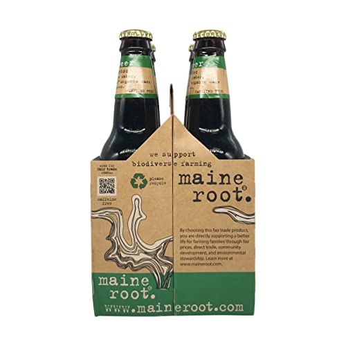 Maine Root Soda Root Beer Sweeten, 48 Fl Oz, 4 Ct #TOP4