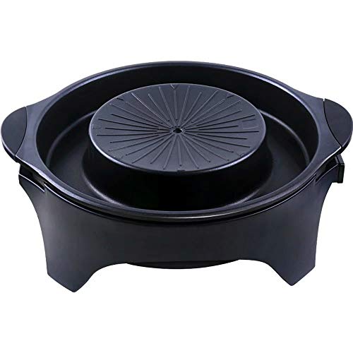 BBQ Hot Pot Hot Pot/Pan Electric Barbecue/Multi-Function Commercial/Household Less Smoke, Intelligent Temperature Control Energy-Saving Korean Hot Pot Barbecue Dual-Use Pot 1500W
