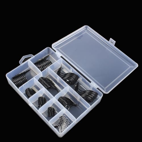 Kit 90 piezas anillas reparacion cañas pesca miniatura 3