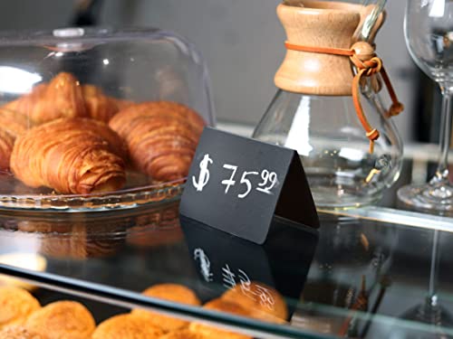 Set Of 10 Double-Sided Small Chalkboard Signs 3X4 Inches - Food Signs For Party Buffet, Mini Chalkboard Sign, Food Display Card, Tabletop Chalkboards For Kitchen, Standing Menu Boards For Wedding #TOP2