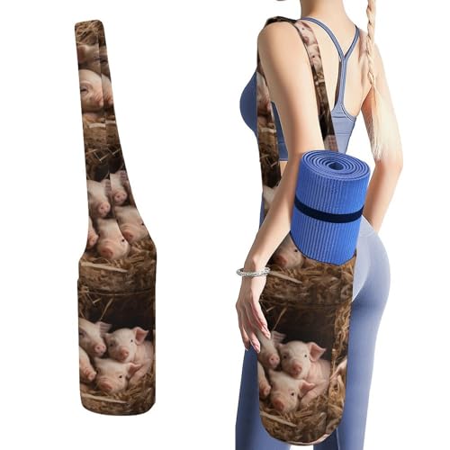Sac de rangement pour tapis de yoga avec compartiment humide pour affaires sales